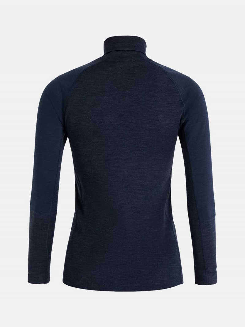 Peak Performance Magic Rollneck Women's Top Navy / Navy | RYG82-918