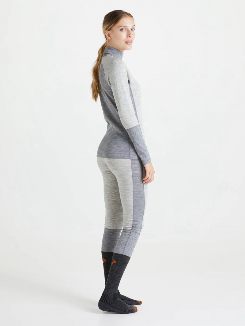 Peak Performance Magic Rollneck Women's Top Grey / Grey | NAT66-694