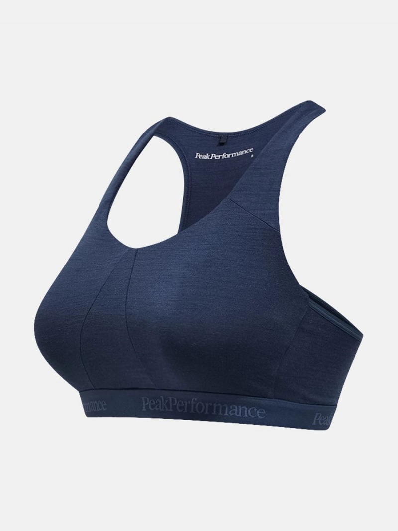 Peak Performance Magic Women's Sports Bra Navy | ZDY79-938