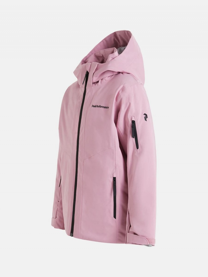 Peak Performance Maroon Insulated 2L Kids' Ski Jacket Pink | NOZ74-367