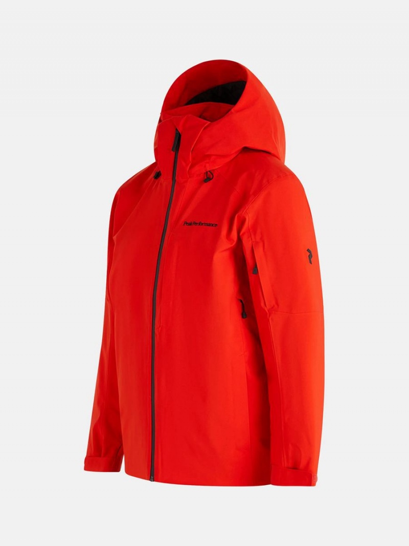 Peak Performance Maroon Insulated 2L Men's Ski Jacket Red | BDW25-425