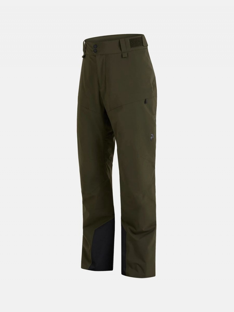 Peak Performance Maroon Insulated 2L Men's Ski Pants Green | WYC79-692