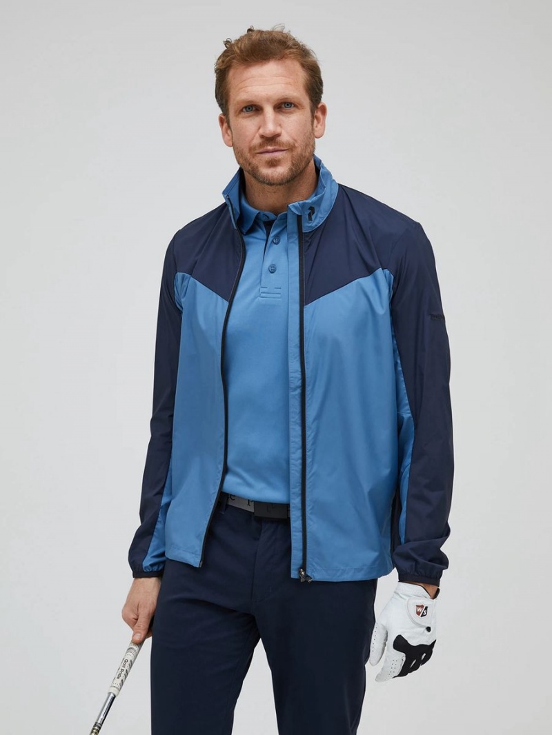 Peak Performance Meadow Men's Wind Jacket Blue / Navy | CFD77-658