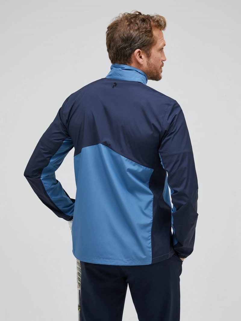 Peak Performance Meadow Men's Wind Jacket Blue / Navy | CFD77-658