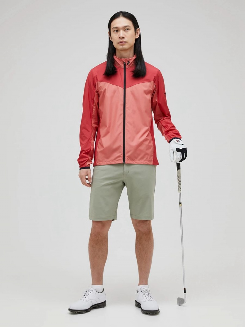 Peak Performance Meadow Men's Wind Jacket Pink / Red | LHS78-476