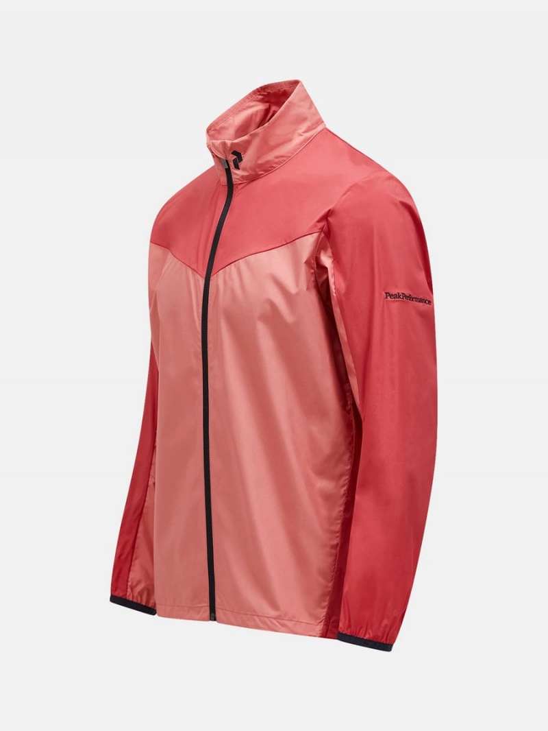 Peak Performance Meadow Men's Wind Jacket Pink / Red | LHS78-476