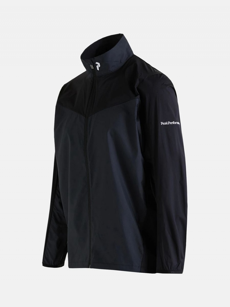 Peak Performance Meadow Men's Wind Jacket Black | DMR64-560