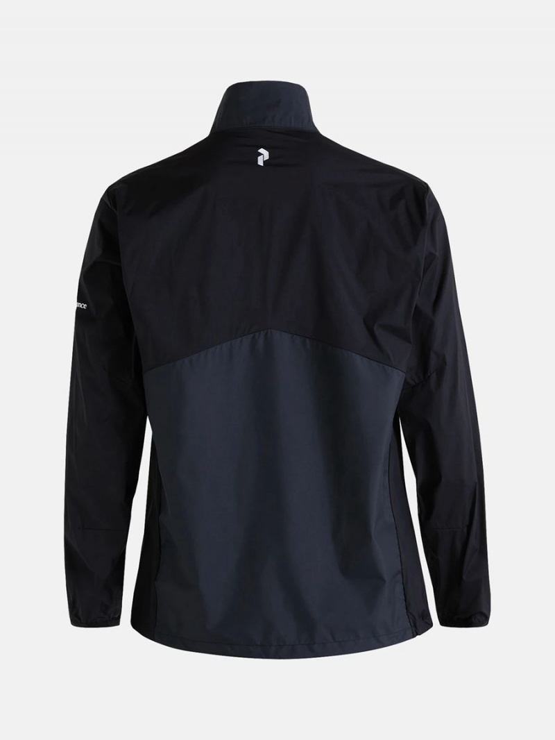 Peak Performance Meadow Men's Wind Jacket Black | DMR64-560