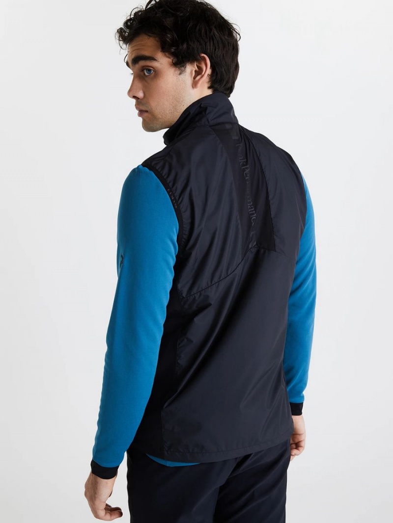 Peak Performance Meadow Men's Wind Vest Black | NII44-601