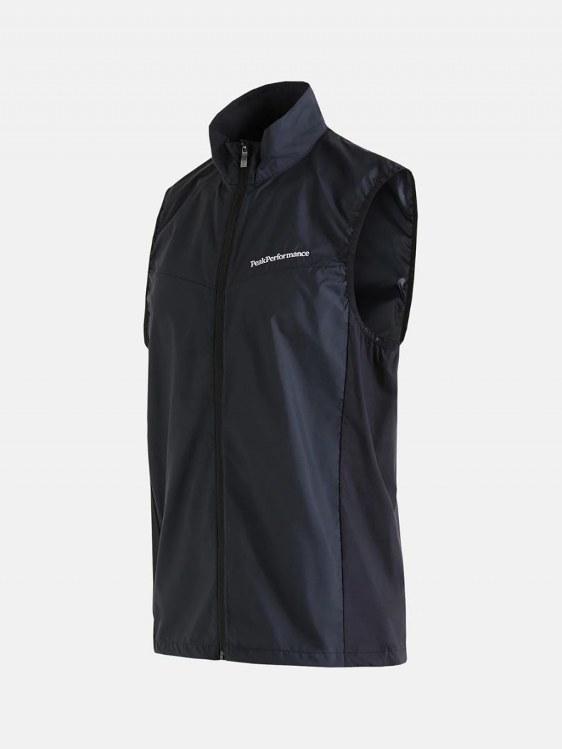 Peak Performance Meadow Men's Wind Vest Black | NII44-601