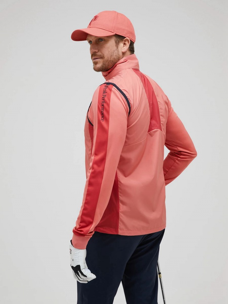 Peak Performance Meadow Men's Wind Vest Pink / Red | DWN59-254