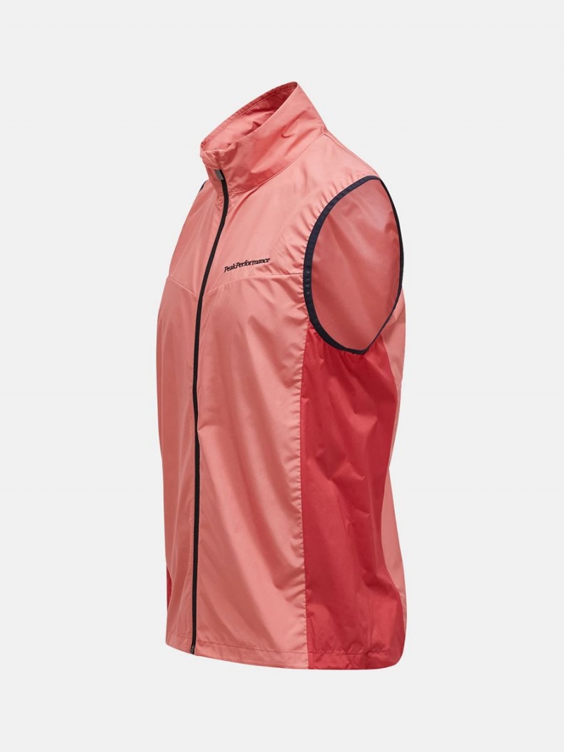 Peak Performance Meadow Men's Wind Vest Pink / Red | DWN59-254