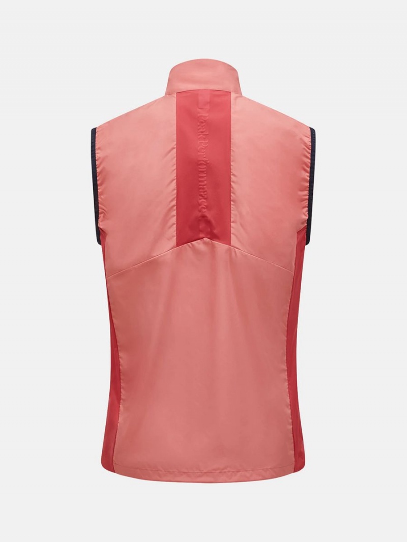 Peak Performance Meadow Men's Wind Vest Pink / Red | DWN59-254