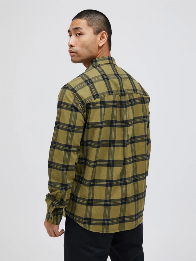 Peak Performance Moment Flanell Men's Shirt Green | LJQ39-389