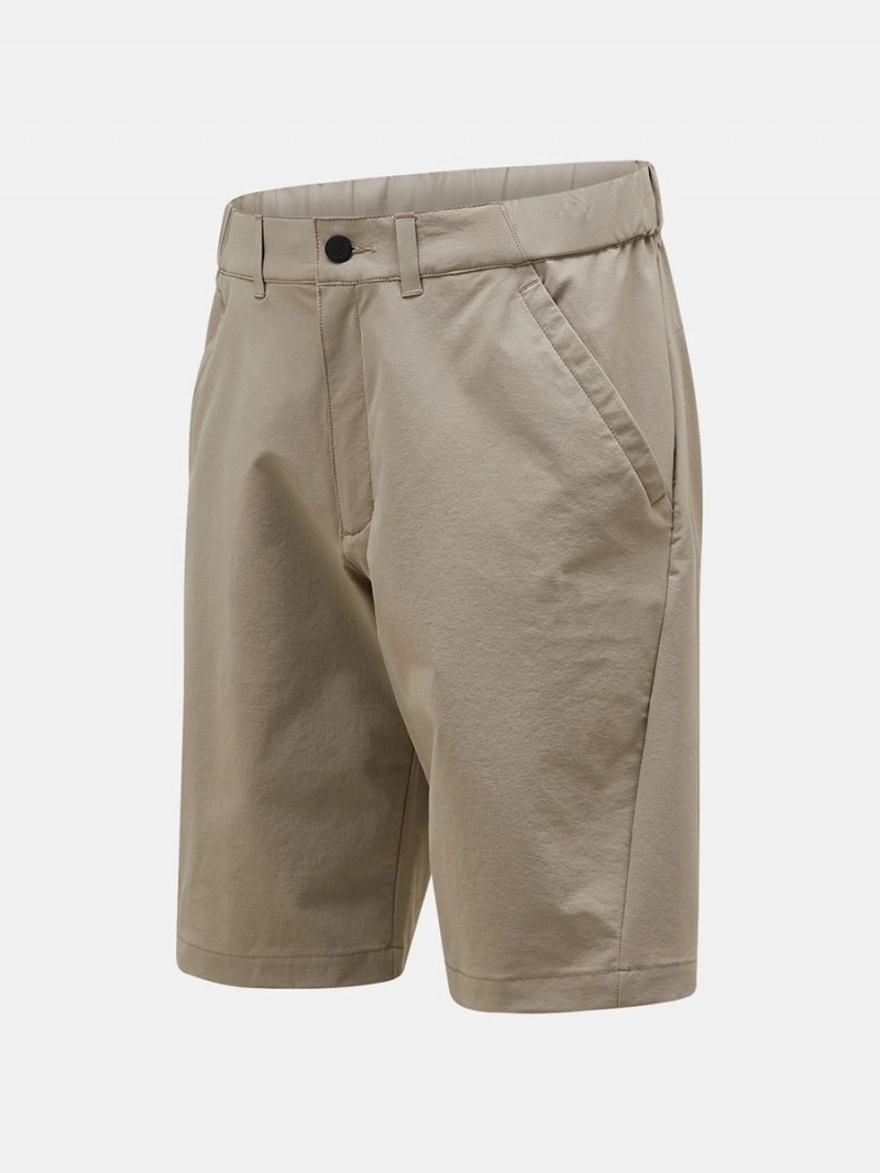 Peak Performance Moment Men's Shorts Beige | ZZM93-854