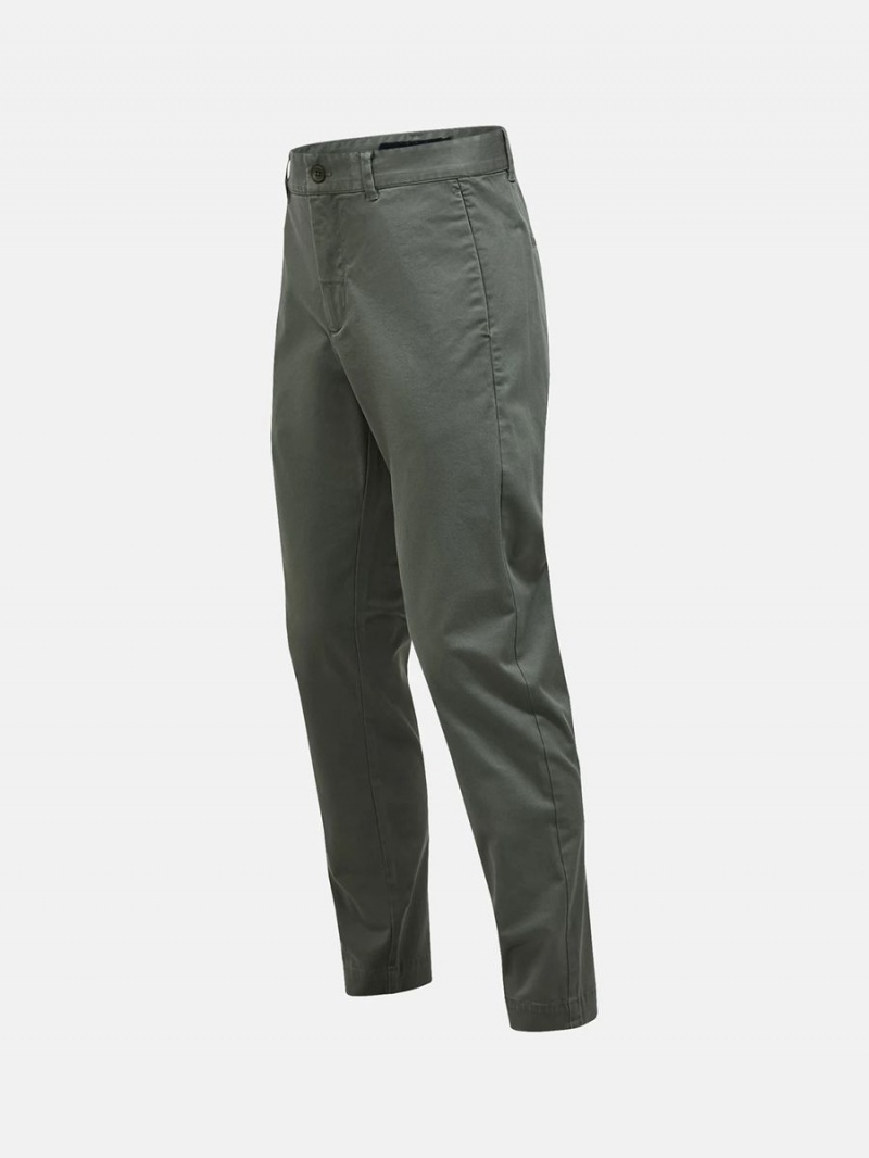 Peak Performance Moment Narrow Men's Pants Green | BCF95-721