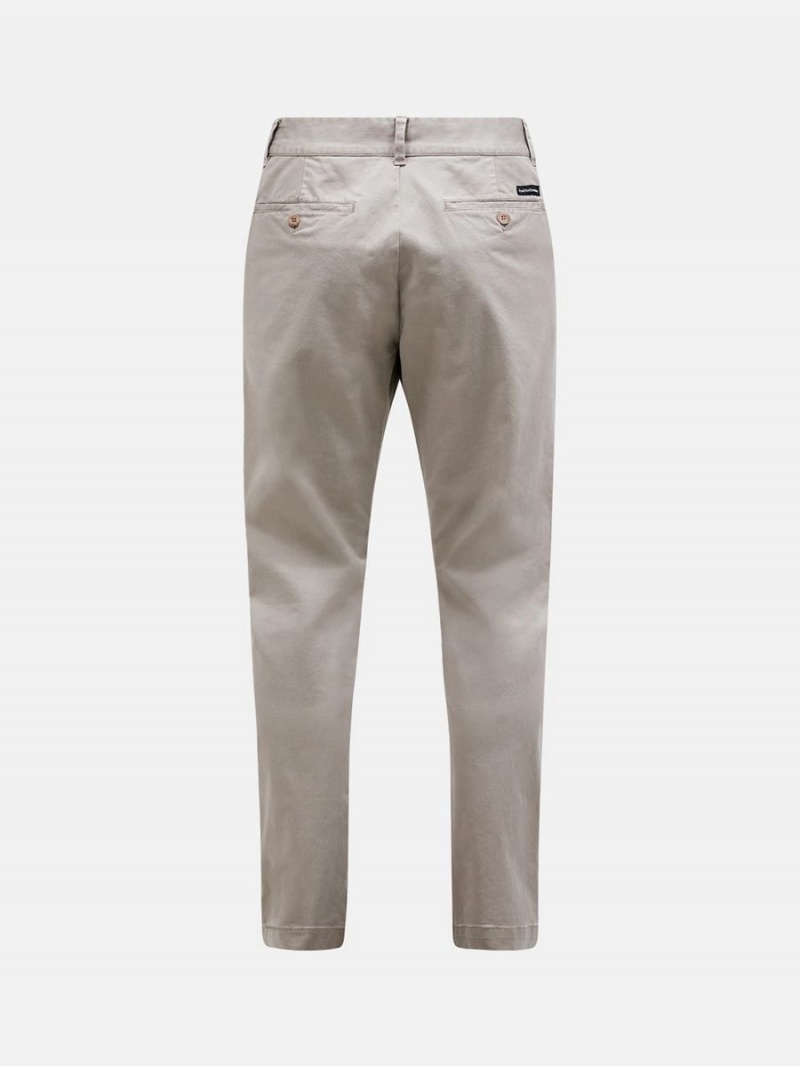 Peak Performance Moment Narrow Men's Pants Beige | EFD94-441