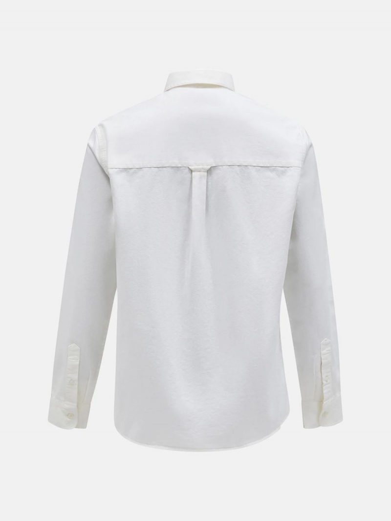 Peak Performance Moment Skiers Men's Shirt White | TZV43-616