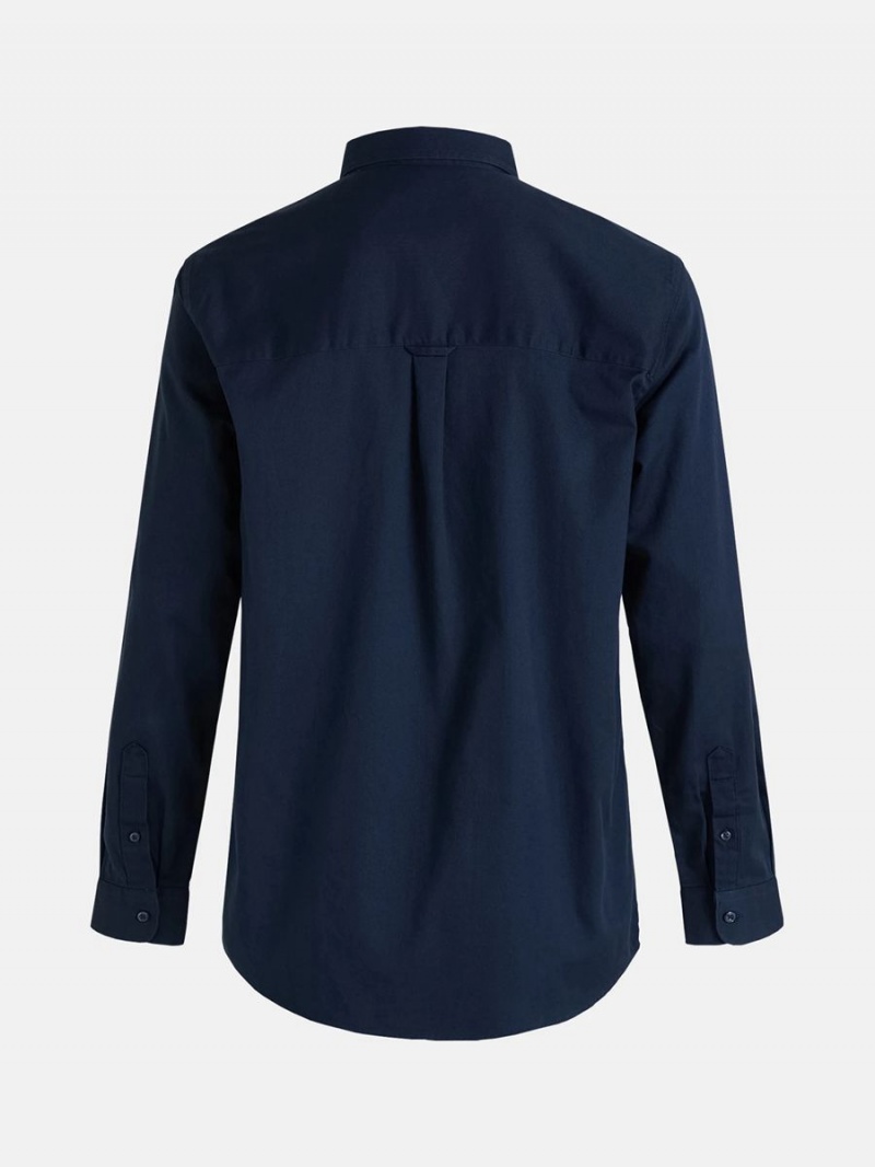 Peak Performance Moment Skiers Men's Shirt Navy | PFT55-504