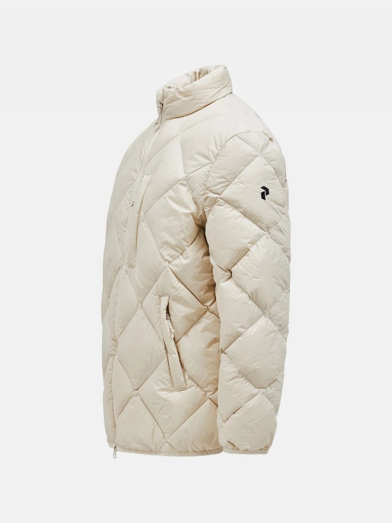 Peak Performance Mount Men's Down Jacket Beige | ALL23-056