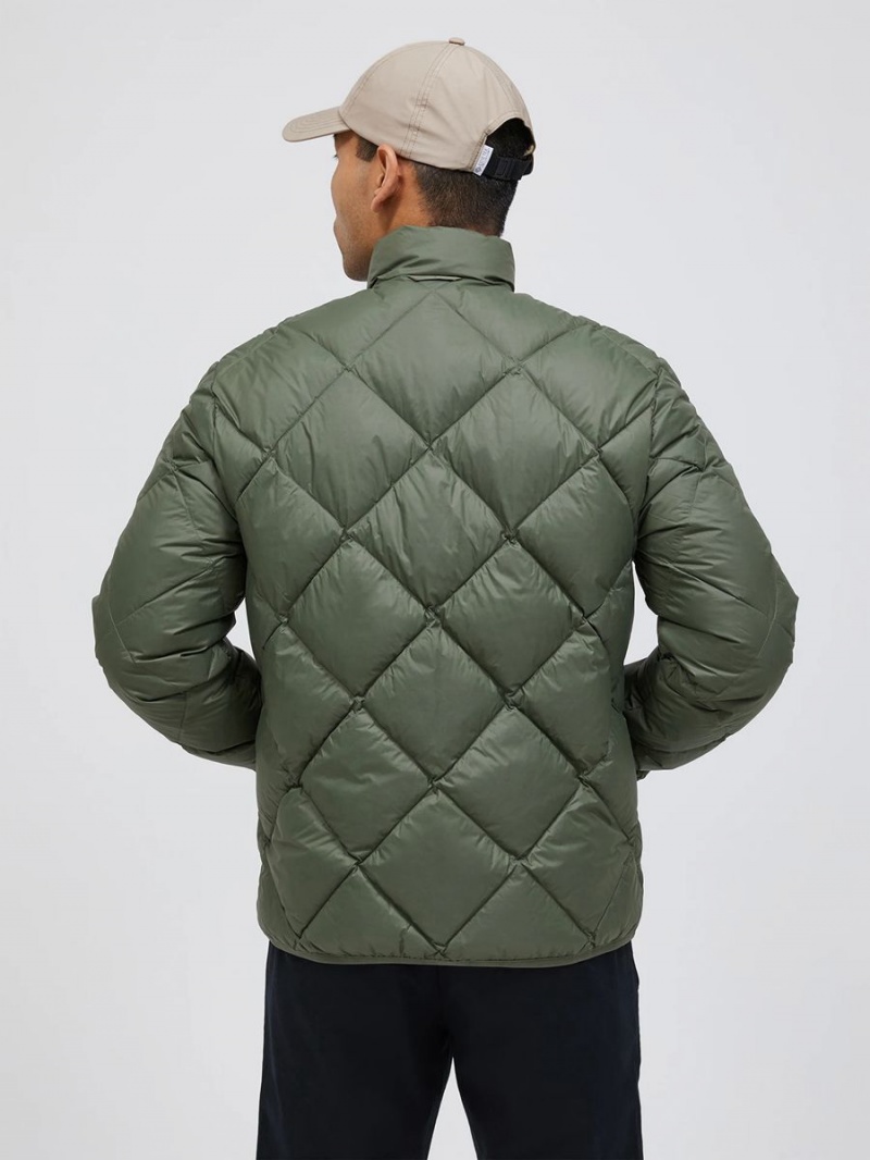 Peak Performance Mount Men's Down Jacket Green | POL42-386