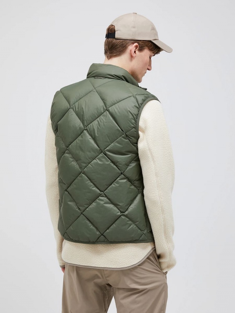 Peak Performance Mount Men's Down Vest Green | AKR63-823