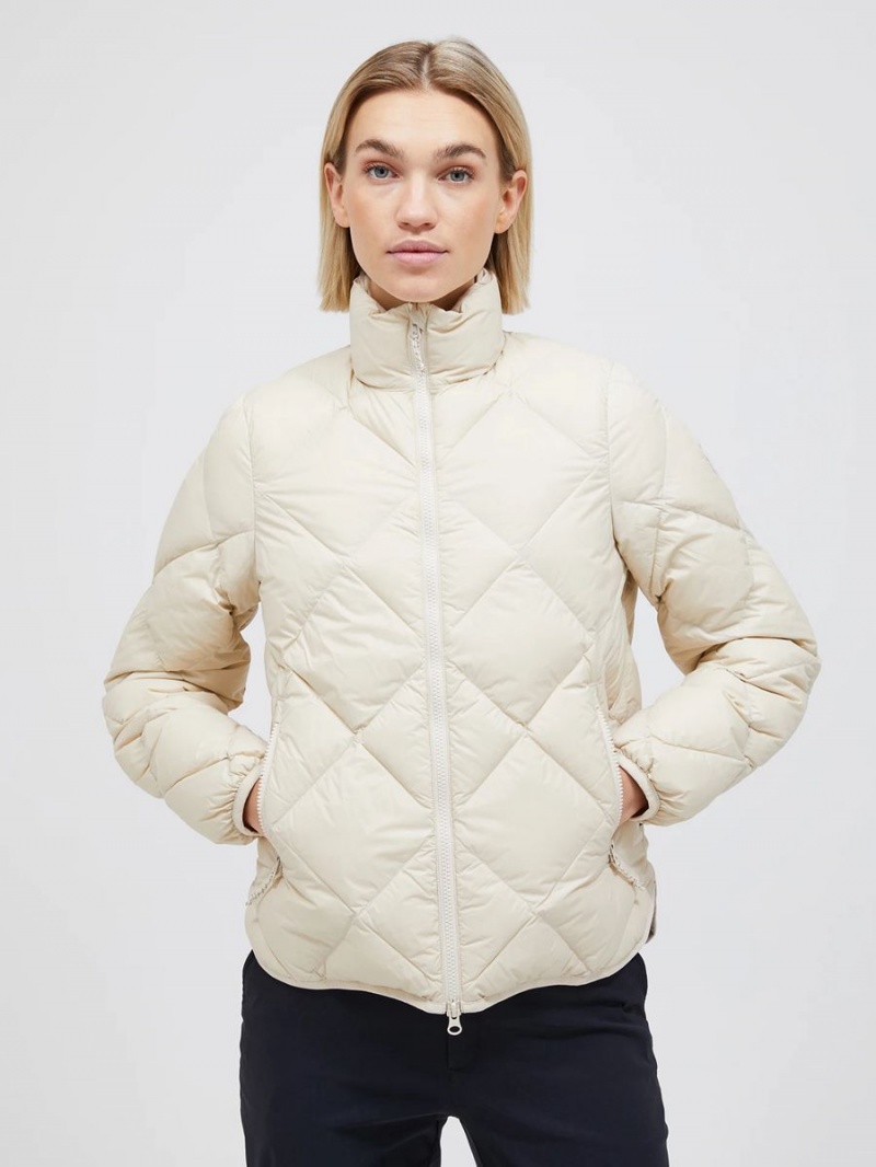 Peak Performance Mount Women's Down Jacket Beige | BFQ90-449