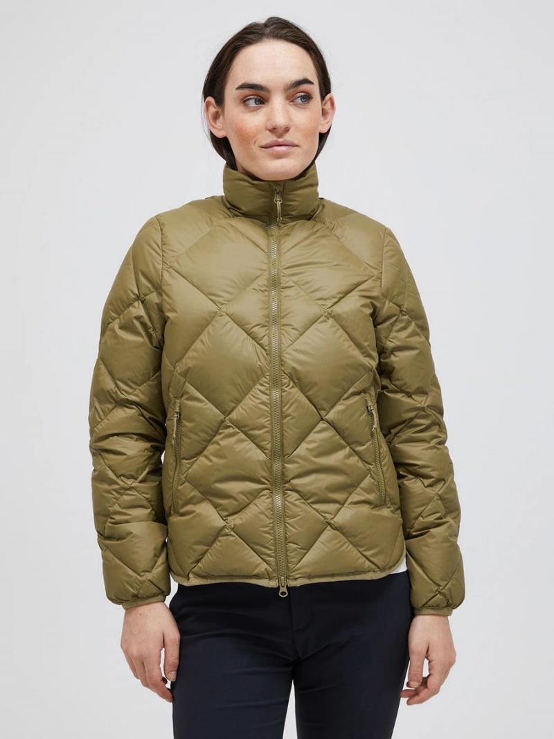 Peak Performance Mount Women's Down Jacket Olive | AIV35-268