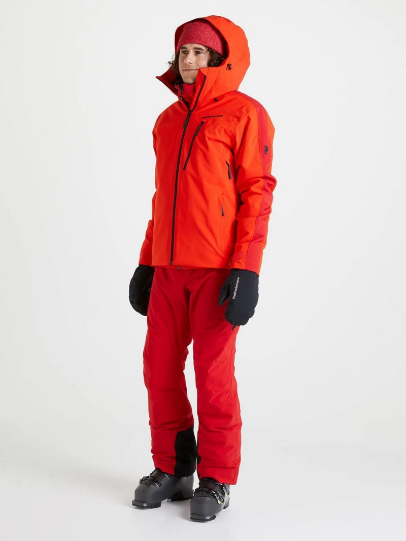 Peak Performance Navtech Insulated 2L Men's Ski Jacket Red / Red | RIY51-971