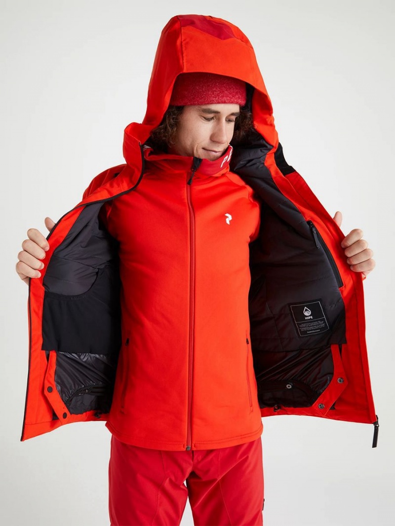 Peak Performance Navtech Insulated 2L Men's Ski Jacket Red / Red | RIY51-971