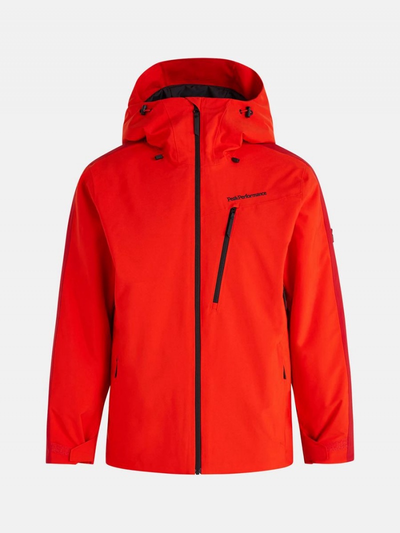 Peak Performance Navtech Insulated 2L Men\'s Ski Jacket Red / Red | RIY51-971