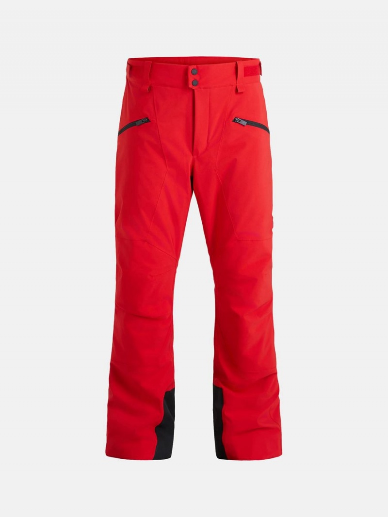 Peak Performance Navtech Insulated 2L Men\'s Ski Pants Red | VZW62-482