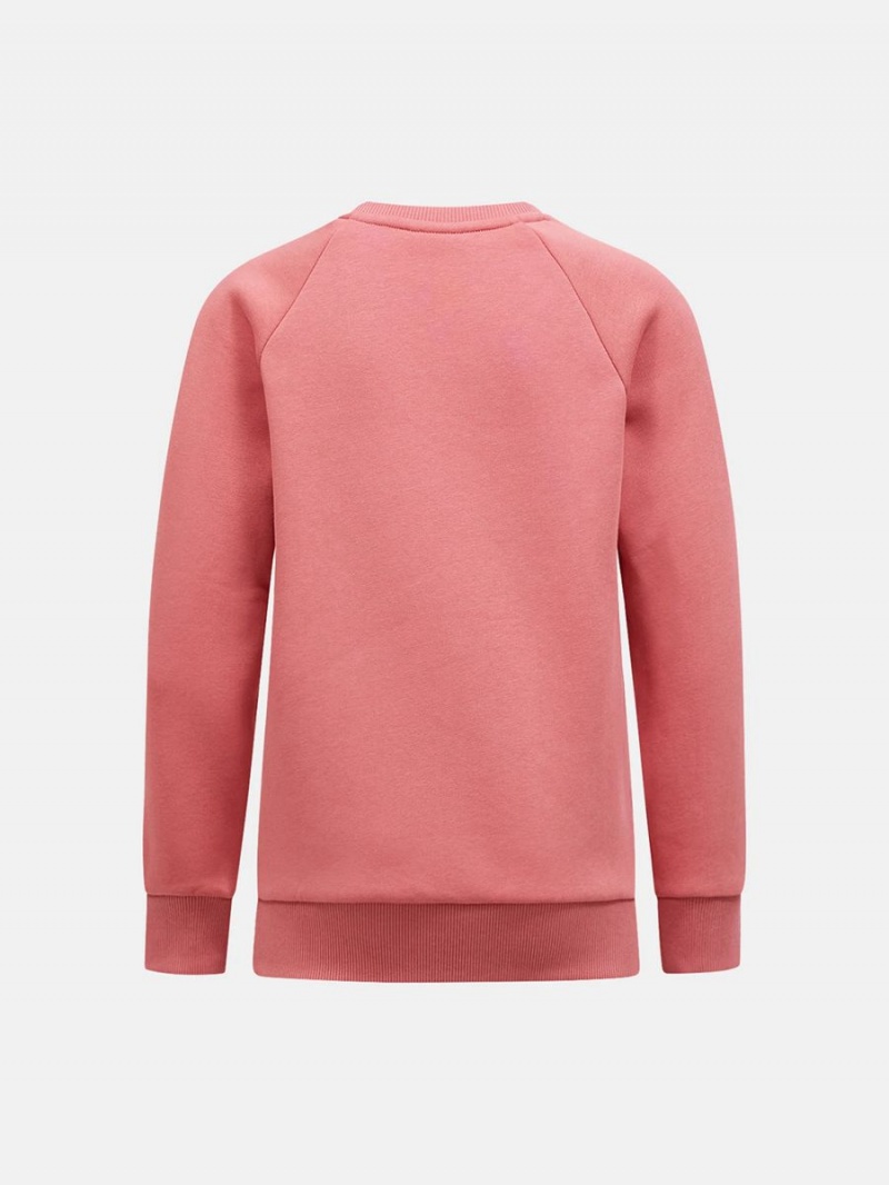 Peak Performance Original Crew Kids' Sweatshirt Pink | OIH11-174