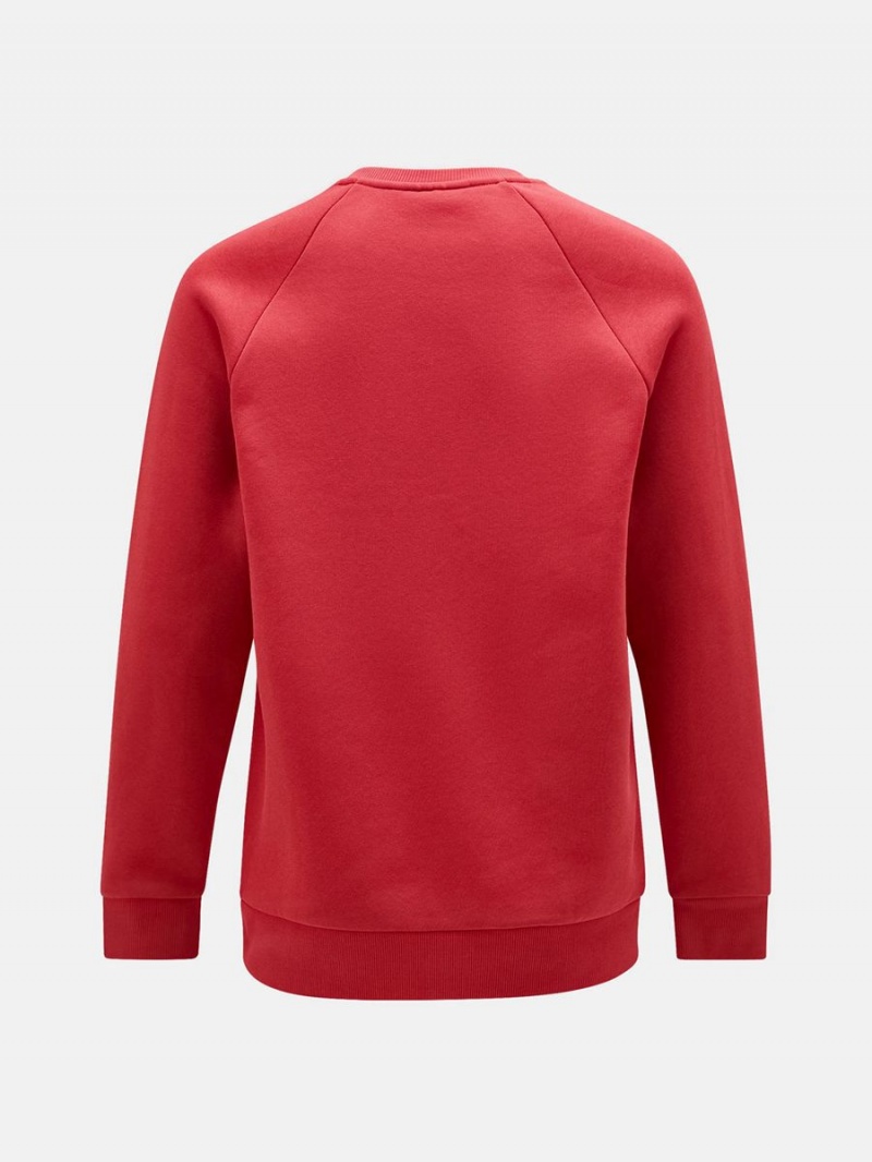 Peak Performance Original Crew Men's Sweatshirt Red | FZQ87-622