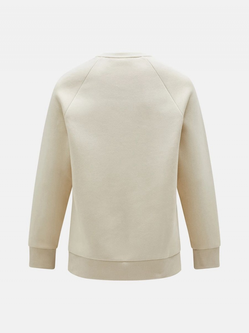 Peak Performance Original Crew Men's Sweatshirt Beige | EPP65-684