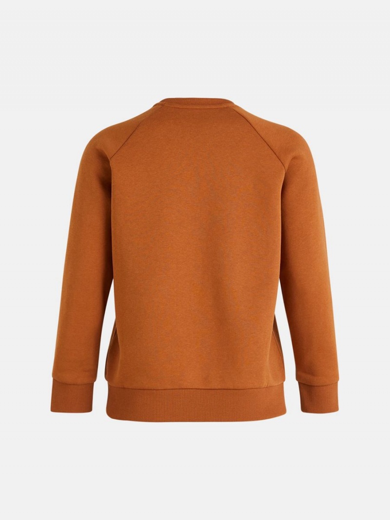 Peak Performance Original Crew Women's Sweatshirt Orange | GKA34-547