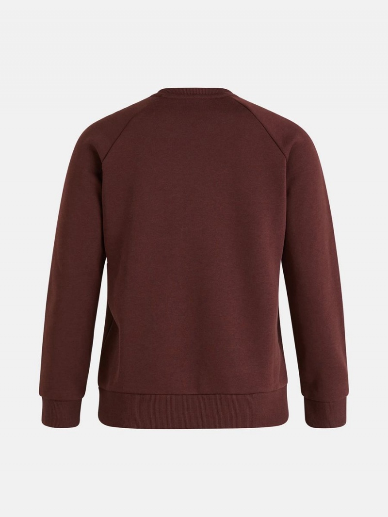 Peak Performance Original Crew Women's Sweatshirt Burgundy | CKD29-974