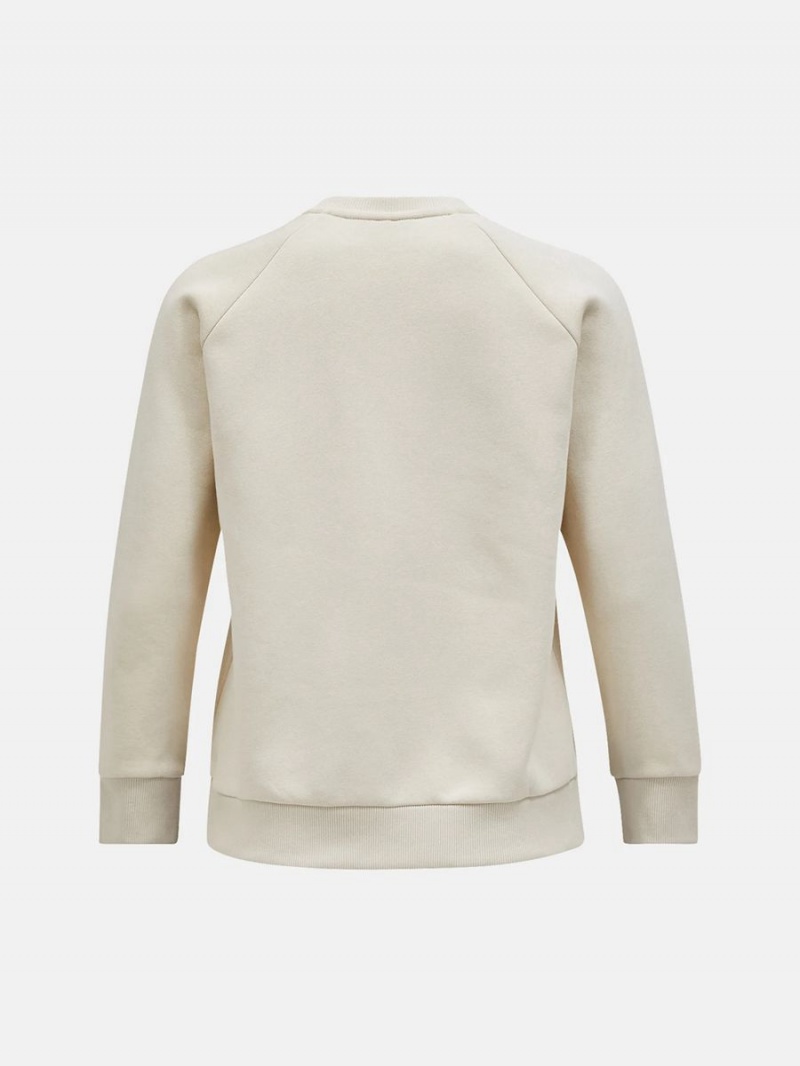 Peak Performance Original Crew Women's Sweatshirt Beige | XBC99-023