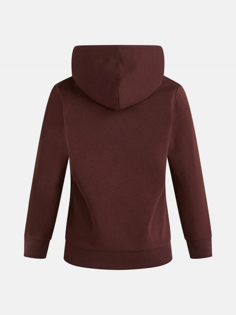 Peak Performance Original Kids' Hoodie Burgundy | YLG96-983