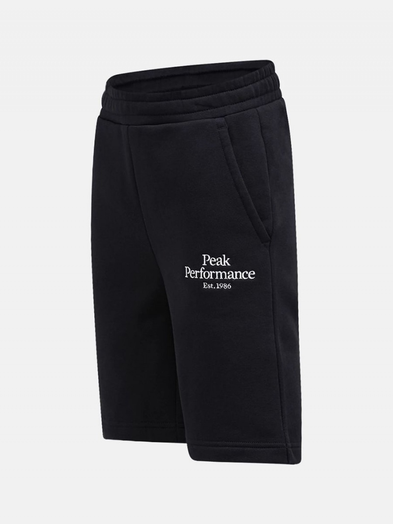 Peak Performance Original Kids' Shorts Black / White | OHI81-197