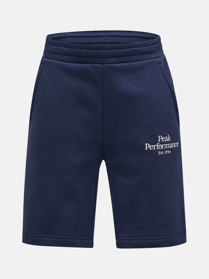 Peak Performance Original Kids\' Shorts Navy / White | ZYK21-996