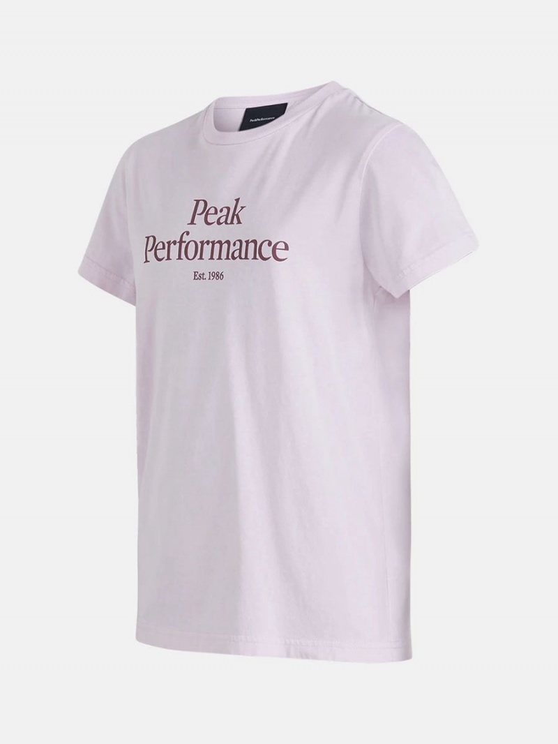 Peak Performance Original Kids' T-Shirt Pink | RVL22-512