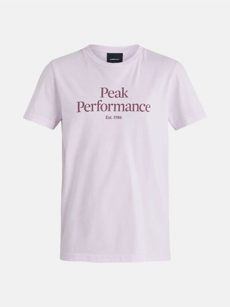 Peak Performance Original Kids\' T-Shirt Pink | RVL22-512