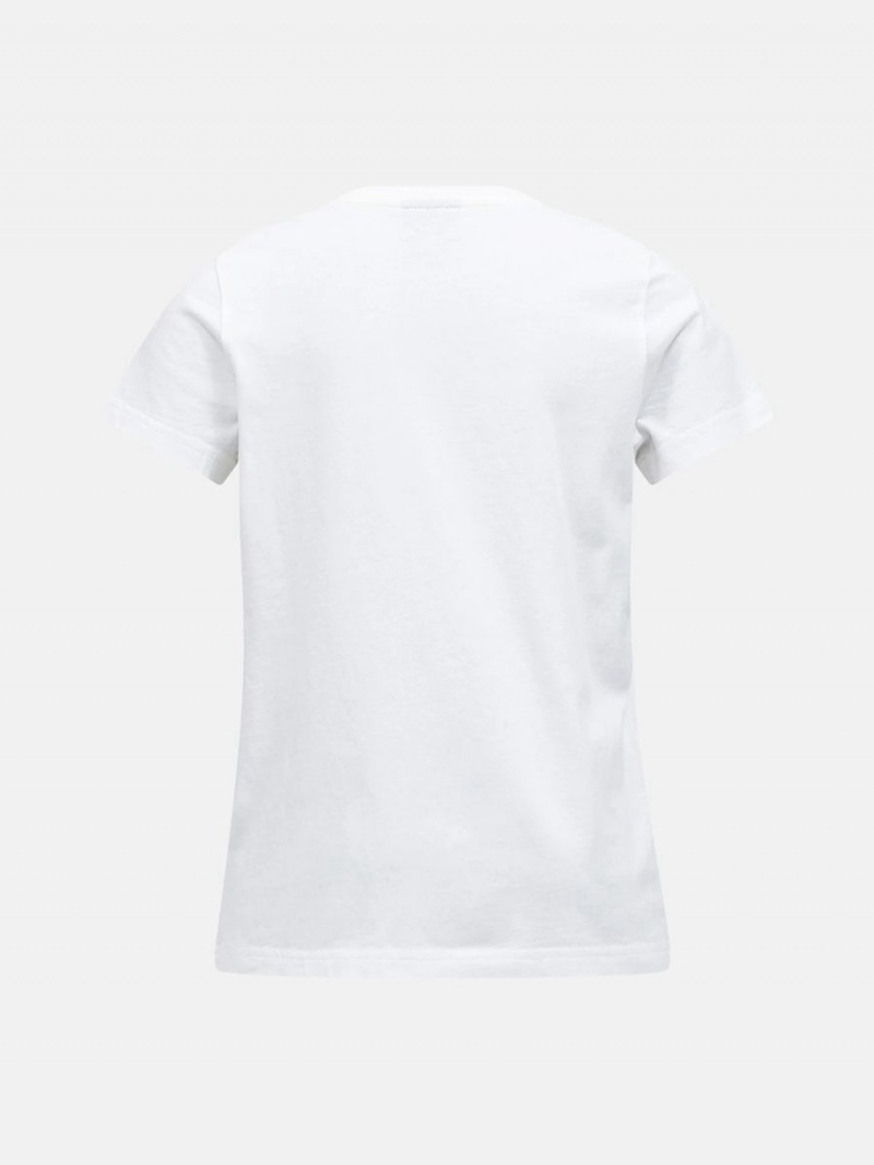 Peak Performance Original Kids' T-Shirt White / Black | NKN83-885