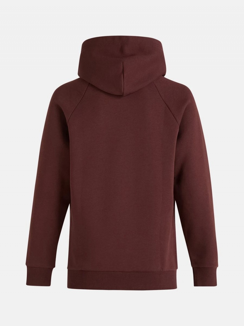 Peak Performance Original Men's Hoodie Burgundy | YCX26-302