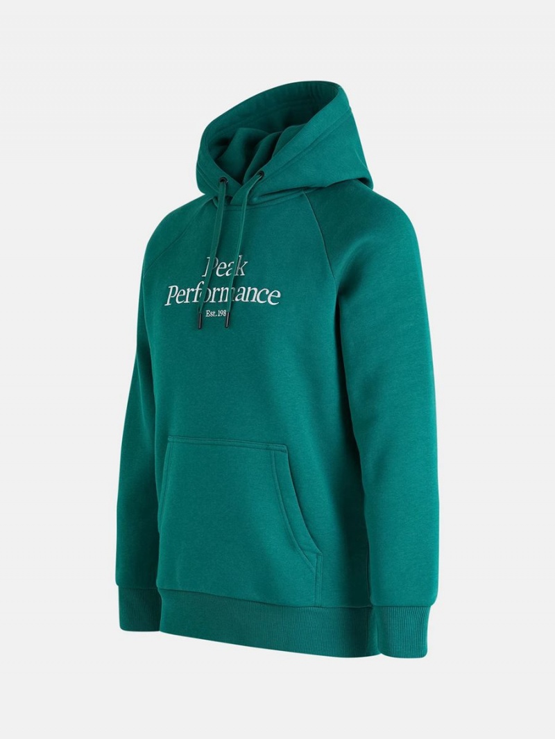 Peak Performance Original Men's Hoodie Green | ZTF41-334