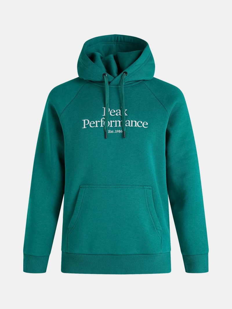 Peak Performance Original Men\'s Hoodie Green | ZTF41-334