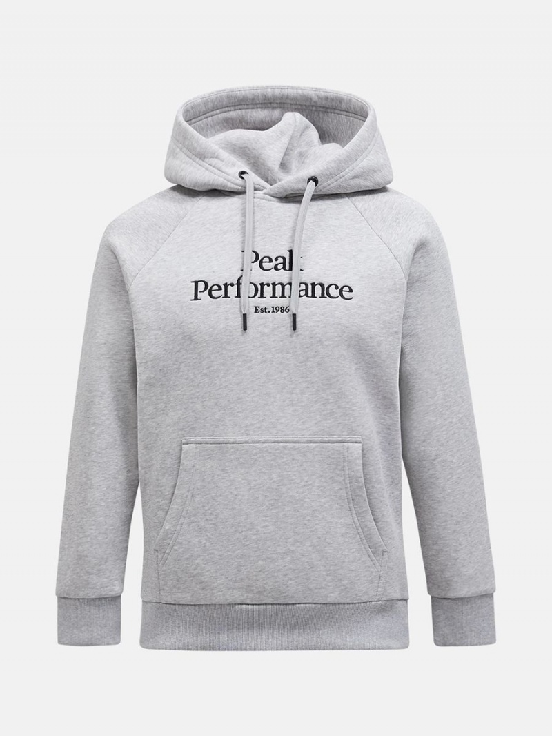 Peak Performance Original Men\'s Hoodie Grey / Black | EEM72-041