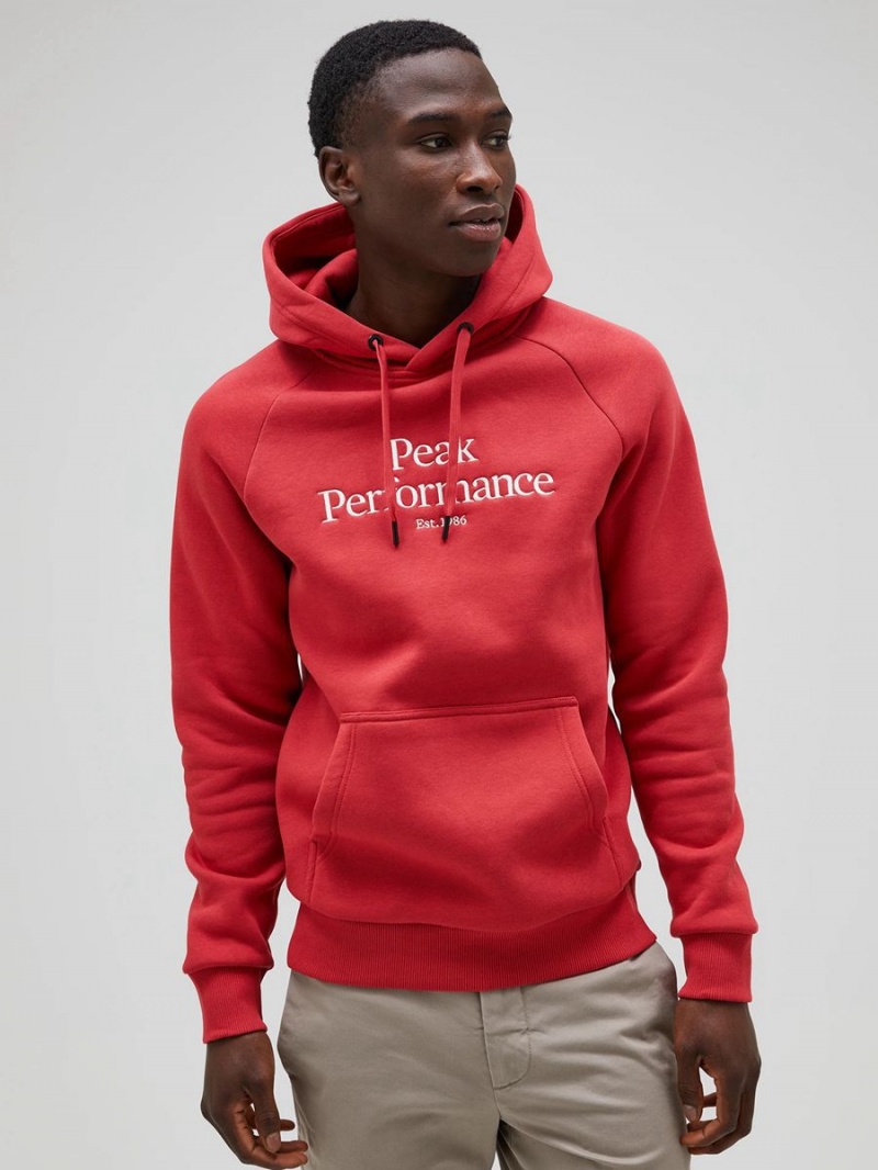 Peak Performance Original Men's Hoodie Red | EMH69-099