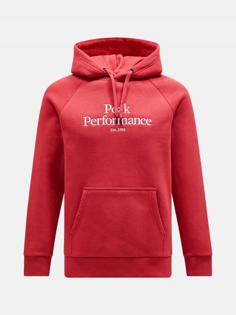 Peak Performance Original Men\'s Hoodie Red | EMH69-099